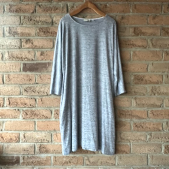 Wilfred Other - WILFRED | Grey midi length pocketed fall winter t shirt dress